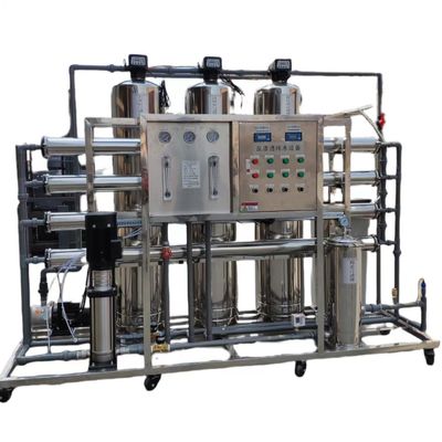 Stainless Steel Reverse Osmosis Pure Water System Skid Mounted