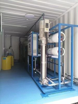 휴대용 컨테이너 설계 역오스모스 해소 시스템 10-50kw 전력 출력 AC220V-380-440V 전원 공급